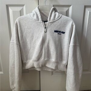 White fox hoodie